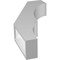 Ekena Millwork 3 1/2-in. W x 12-in. D x 24-in. H Balboa Architectural Grade PVC Knee Brace BRCP035X12X24BOA - alternate 5
